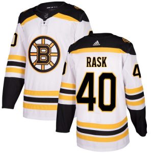 Herren Boston Bruins Eishockey Trikot Tuukka Rask #40 Authentic Weiß Auswärts